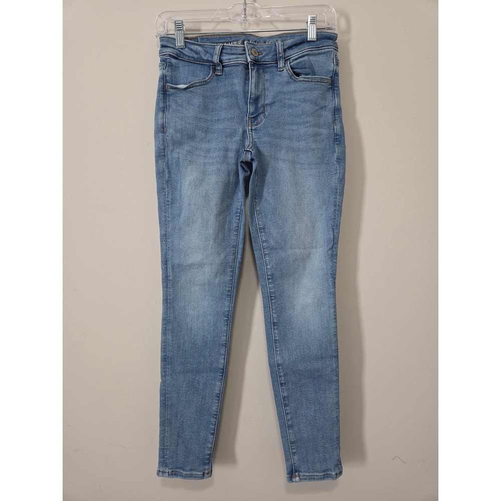 American Eagle Next‎ Level Stretch Jegging Light Wash Blue Jeans Womens 6 Short